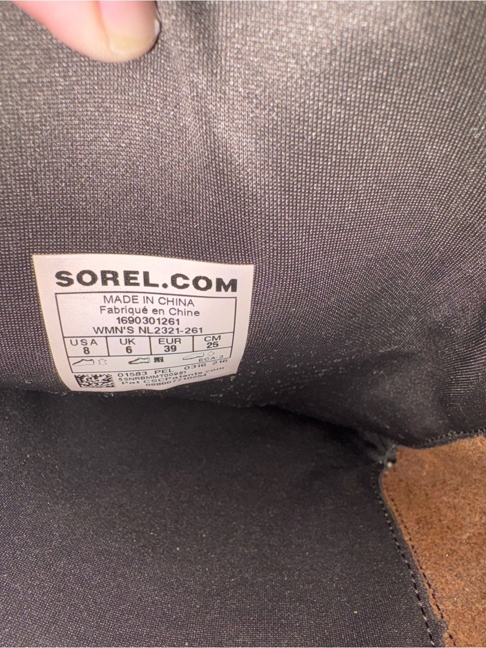 Sorel Dark Brown Leather Waterproof Mid-Calf Boots with Buckle - Picture 3 of 3